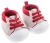 Oryginalne buty Antonio Juan dla lalki 42 cm Bobas 92004_6, beżowe z czerwonymi sznurówkami z gumki