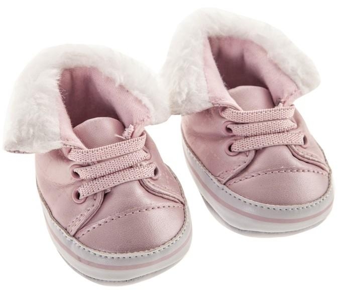 Oryginalne buty Antonio Juan dla lalki 42 cm Bobas 92004_5, różowe z futerkiem,  za kostkę