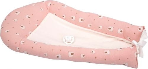 Lalka Hiszpańska 40 cm Arias 60684 bobas bez włosów miękki brzuszek, w ubranku, smoczek, poduszka kokon