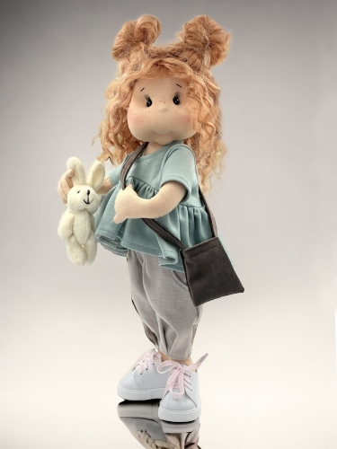 Buty białe sznurowane dla lalki 38 cm Lullu Dolls