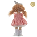 Sukienka różowa w groszki dla lalki Lullu Dolls
