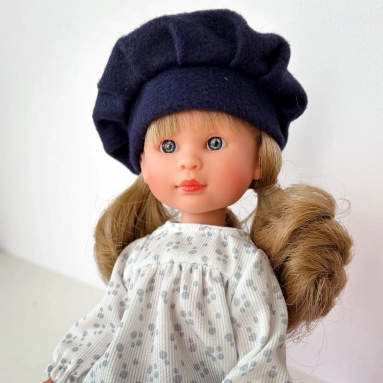 Lalka Hiszpańska 30 cm ASI 0167970 Celia, klasyczna, cała z winylu, średnio długie jasne włosy z grzywką, w ubranku