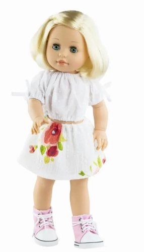 Lalka Hiszpańska 42 cm Paola Reina Soy Tu 06112 Agatha, zamyka oczy