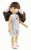 Lalka Hiszpańska 32 cm Paola Reina Amigas 04675 Estefania, klasyczna, cała z winylu, brązowe oczy, brązowe włosy z grzywką, kombinezon, buciki