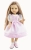 Lalka Hiszpańska 32 cm Paola Reina Amigas 04865 Miriam, klasyczna, cała z winylu, przegubowa ruchome stawy, brązowe oczy, włosy brązowe i jasne pasemka, sukienka, majteczki, skarpetki, buciki