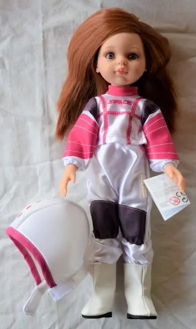 Oryginalne ubranko Paola Reina dla lalki 32 cm Amigas 54660, hełm i kombinezon astronauty