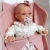Lalka Hiszpańska 34 cm Antonio Juan 70358 Baby Toneta Posturitas, bobas, miękki brzuszek, w ciele stelaż, który pozwala na zmiany pozycji, w ubranku, smoczek, kocyk