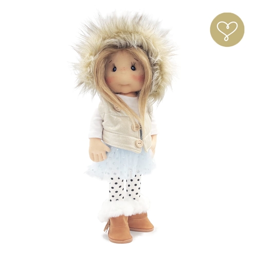 Lalka 38 cm Lullu Dolls Pola w ubranku, 3 warianty wyboru, na zdjęciu wariant 2 ruchomy szkielet