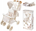 DeCuevas Toys Wózek spacerówka podwójna dla lalek 90378 Verona