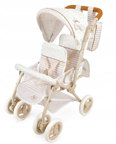DeCuevas Toys Wózek spacerówka podwójna dla lalek 90378 Verona