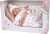 Lalka Hiszpańska 40 cm Arias 60821 bobas bez włosów miękki brzuszek, w ubranku, smoczek, śpiworek