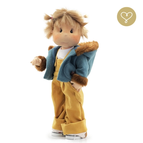 Lalka 38 cm Lullu Dolls Iśka w ubranku, 3 warianty wyboru, na zdjęciu wariant 3 kolekcjonerski