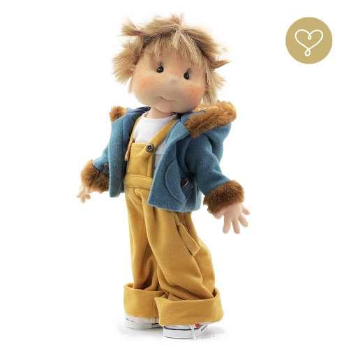 Lalka 38 cm Lullu Dolls Iśka w ubranku, 3 warianty wyboru, na zdjęciu wariant 3 kolekcjonerski