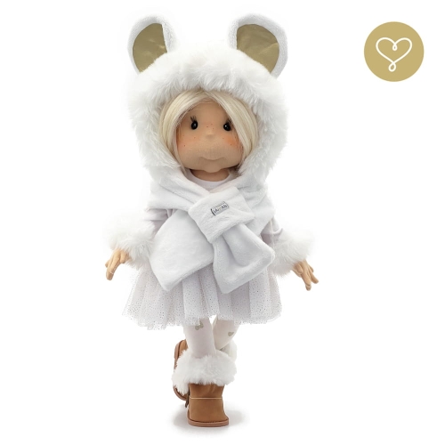 Lalka 38 cm Lullu Dolls Naomi w ubranku, 3 warianty wyboru, na zdjęciu wariant 3 kolekcjonerski
