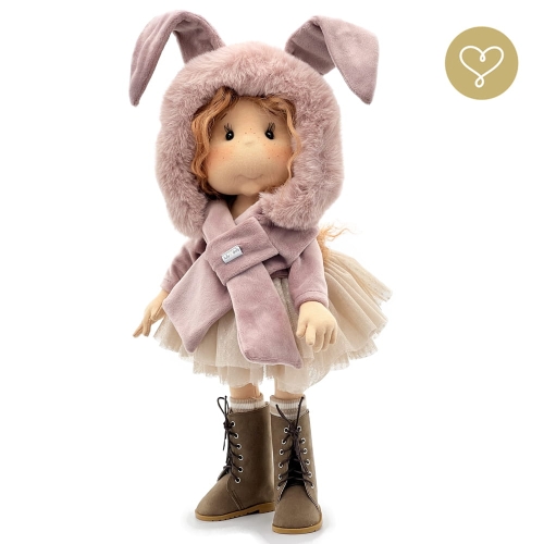 Lalka 38 cm Lullu Dolls Natasza w ubranku, 3 warianty wyboru, na zdjęciu wariant 3 kolekcjonerski