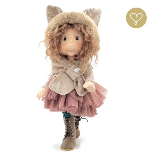 Lalka 38 cm Lullu Dolls Natka w ubranku, 3 warianty wyboru, na zdjęciu wariant 3 kolekcjonerski