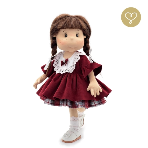 Lalka 38 cm Lullu Dolls Róża w ubranku, 3 warianty wyboru, na zdjęciu wariant 3 kolekcjonerski