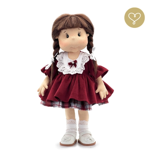 Lalka 38 cm Lullu Dolls Róża w ubranku, 3 warianty wyboru, na zdjęciu wariant 3 kolekcjonerski