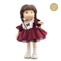 Sukienka bordowa 1 dla lalki Lullu Dolls