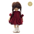 Sukienka bordowa 1 dla lalki Lullu Dolls