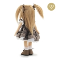 Sukienka brązowa dla lalki Lullu Dolls
