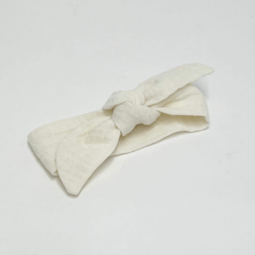 Opaska muślinowa dla lalki Miniland 38 cm, Paola Reina 34 cm, Minikane 34 cm - wanilia