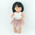 Body dla lalki Miniland 38 cm, Paola Reina 34 cm i Minikane 34 cm - ecru