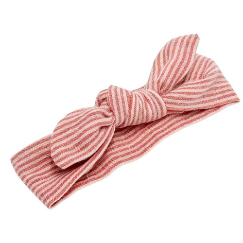 Opaska muślinowa dla lalki Miniland 38 cm, Paola Reina 34 cm, Minikane 34 cm - paseczki, papryka