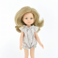Kombinezon dla lalki Paola Reina Amigas 32 cm - pastelowa łączka