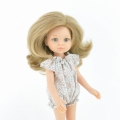 Kombinezon dla lalki Paola Reina Amigas 32 cm - pastelowa łączka