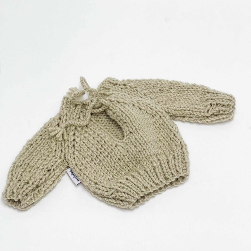 Sweterek pulowerek dla lalki Miniland 38 cm, Paola Reina 34 cm i Minikane 34 cm