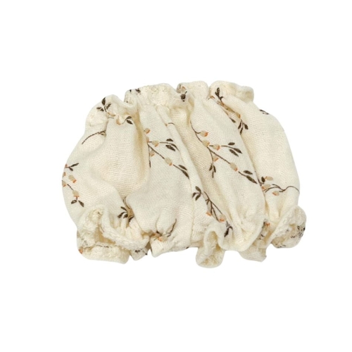 Bloomersy muślinowe dla lalki Miniland 21 cm, Paola Reina Peques 21 cm i Paola Reina Amigas 32 cm - Gałązki na wanilii