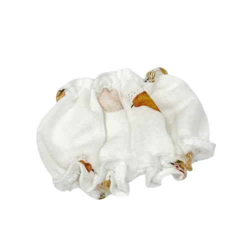 Bloomersy muślinowe dla lalki Miniland 21 cm, Paola Reina Peques 21 cm i Paola Reina Amigas 32 cm - Gruszki