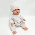 Dres - bluza dla lalki Baby Born 43 cm, beż