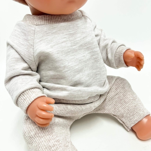 Dres - legginsy dla lalki Baby Born 43 cm, beż