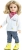 Lalka Hiszpańska 32 cm Paola Reina Amigas 04702 Pilar Mateo, klasyczna, cała z winylu, brązowe oczy, blond włosy, fartuch, spodnie, apaszka, żółte wiązane buciki