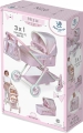 DeCuevas Toys Wózek 3w1 dla lalek 80746 Niza