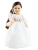 Lalka Hiszpańska 32 cm Paola Reina Amigas 04549 Cleo, klasyczna, cała z winylu, niebiesko-szare oczy, brązowe włosy, długa balowa sukienka, majteczki, buciki
