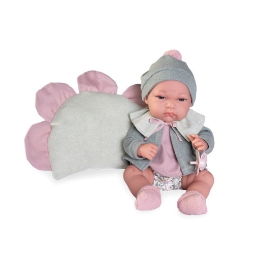 Lalka Hiszpańska 33 cm Antonio Juan 60150 Baby Toneta, bobas cały z winylu, dziewczynka, ubranko, smoczek, poduszka