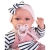 Lalka Hiszpańska 34 cm Antonio Juan 70332 Baby Toneta, bobas, miękki brzuszek, gaworzy, w ubranku, smoczek, torebka w kształcie rybki