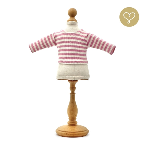 Bluzka w paski różowe dla lalki 38 cm Lullu Dolls