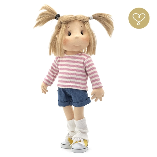 Bluzka w paski różowe dla lalki 38 cm Lullu Dolls