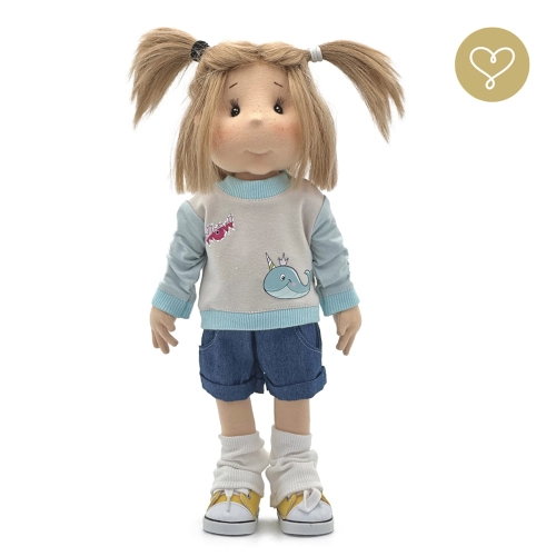 Bluzka Wielorybek dla lalki 38 cm Lullu Dolls