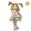 Spódnica sztruksowa z koronką dla lalki Lullu Dolls
