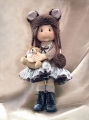 Sukienka Brownie dla lalki Lullu Dolls