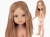Lalka Hiszpańska 32 cm Paola Reina Amigas 14506 Carla, klasyczna, cała z winylu, w majteczkach, bez ubranka, proste blond włosy do pasa, niebieskie oczy
