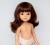 Lalka Hiszpańska 32 cm Paola Reina Amigas 14767 Mali, klasyczna, cała z winylu, w majteczkach, bez ubranka, brązowe włosy z grzywką, długość do pasa, brązowe oczy
