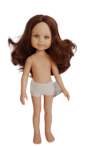 Lalka Hiszpańska 32 cm Paola Reina Amigas 048591 Salu w majteczkach, bez ubranka, niebieskie oczy, brązowe włosy