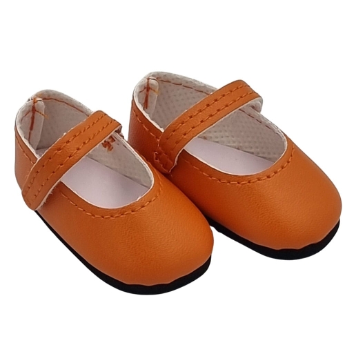 Oryginalne buty Paola Reina dla lalki 32 cm Amigas 63229 pomarańczowe z paseczkiem zapinane na rzep