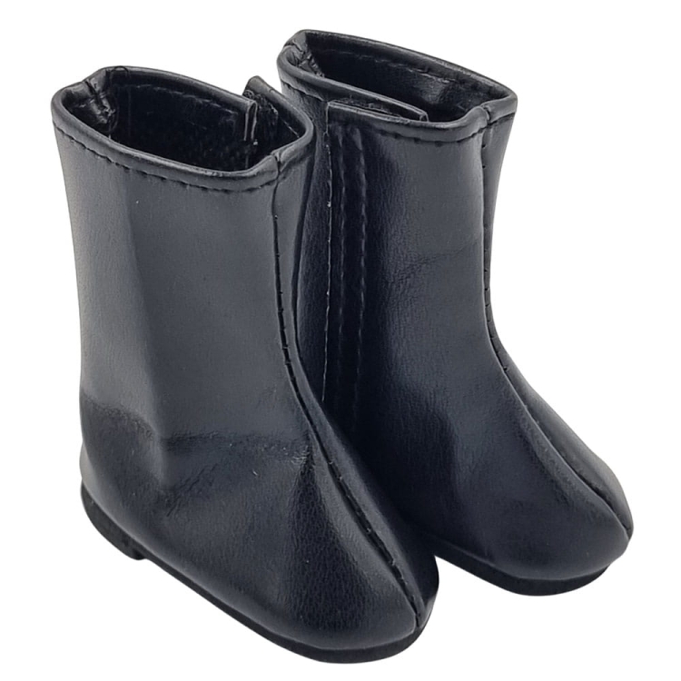 Oryginalne buty Paola Reina dla lalki 32 cm Amigas 63209 czarne kozaczki zapinane na rzep